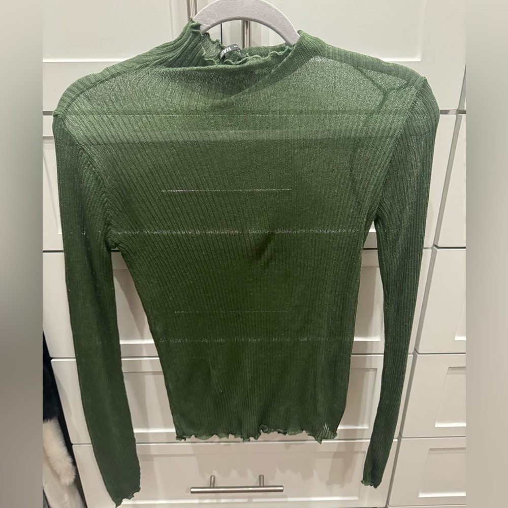 ZARA SHEER TURTLE NECK